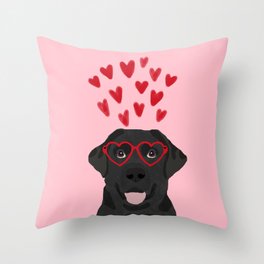 Black Lab love hearts glasses labrador retriever valentines day gifts Deko-Kissen | Dog Valentine, Labrador Retriever, Dog, Lab, Valentine, Valentines, Digital, Heart, Hearts, Labrador 