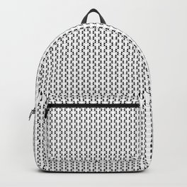 Black and White Basket Weave Shape Pattern 2 - Graphic Design Backpack