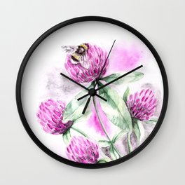 Clover Flower Wall Clock