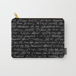 Literary Giants Pattern Carry-All Pouch