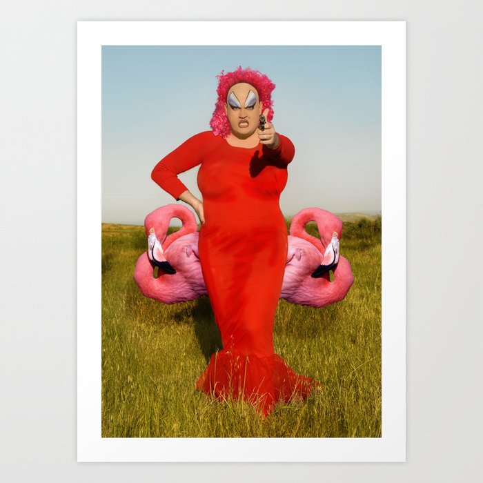 Divine Pink Flamingos Art Print By Lauraruiz Society6