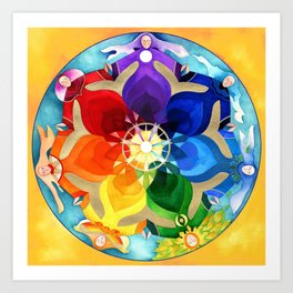 7 Days Of Creation Art Print By Icons Society6