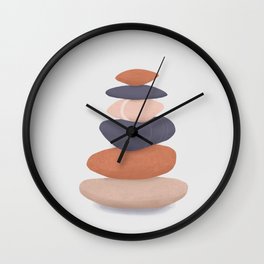 rock pile 2: minimalist balancing stones Wall Clock
