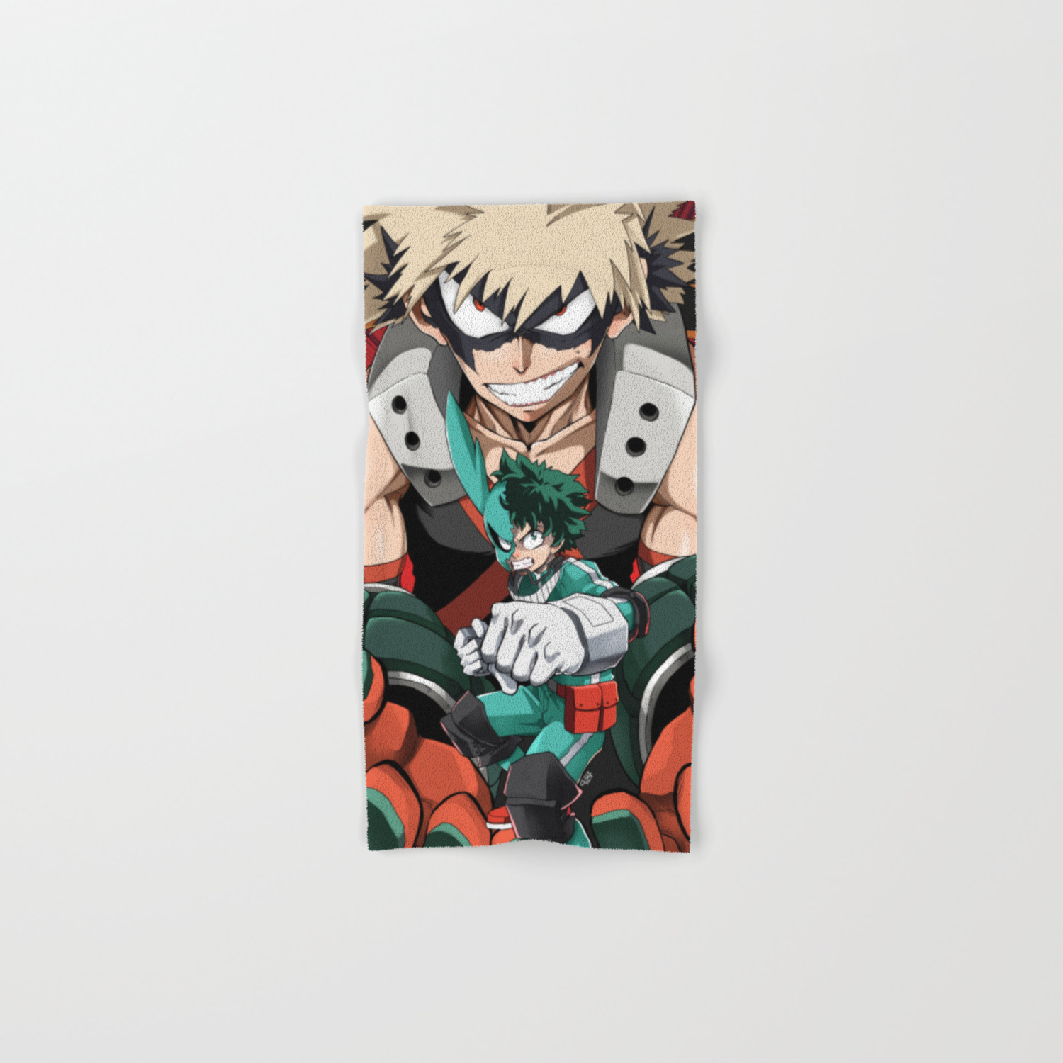 My Hero Academia Deku Vs Bakugou Art Print Hand Bath Towel By Atami Chan Society6