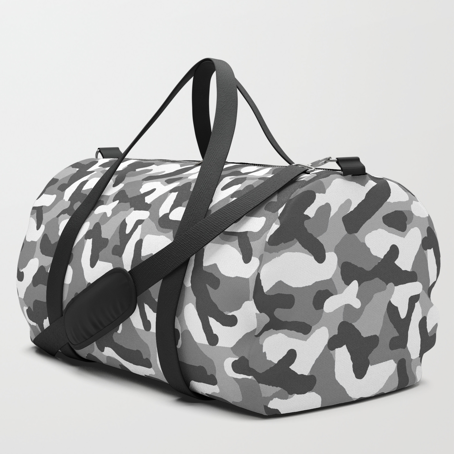 grey camo bag