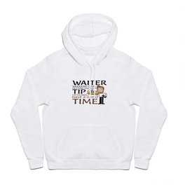 Waiter Weekend Goal Have Great Time for Waiter Hoody | Customer, Restaurant, Motive, Neat, Tip, Order, Juice, Money, Carry, Pizza 