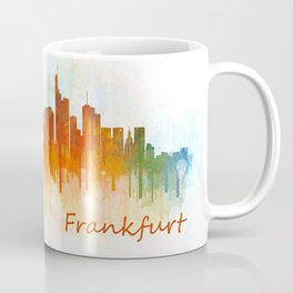Frankfurt am Main, City Cityscape Skyline watercolor art v3 Coffee Mug