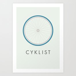 Cyklist Art Print