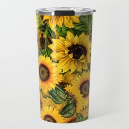 Vintage & Shabby Chic - Noon Sunflowers Garden Travel Mug