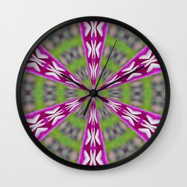Kaleidoscope Dahlia Wall Clock