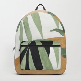 Abstract Art Tropical Leaves 4 Backpack