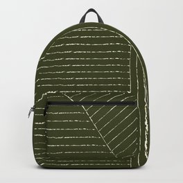 Lines (Olive Green) Backpack