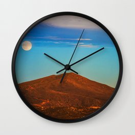 The Moonlit Red Hill Wall Clock