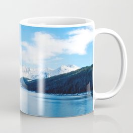 Clinton Gulch // Day Light Mountain Lake Forest Snow Peak Landscape Photography Hiking Decor Coffee Mug