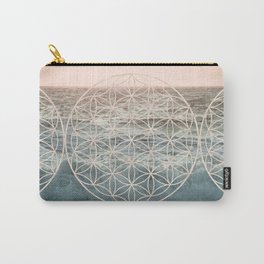 Mandala Flower of Life Sea Carry-All Pouch