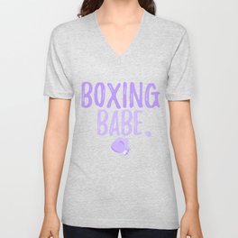 Boxing Babe Unisex V-Neck