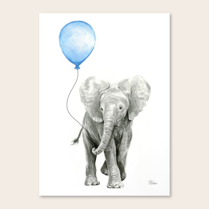 elephant canvas nursery