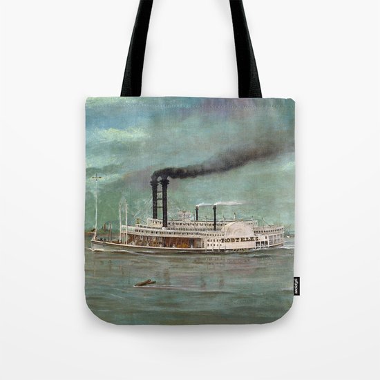 Steamboat Robert E Lee Painting Tote Bag By Warishellstore Society6