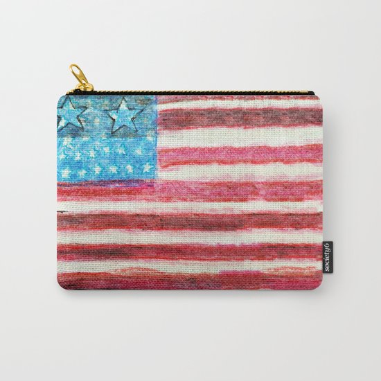 American Flag Carry-All Pouch by brontosaurus | Society6