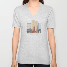 Caracas skyline poster V Neck T Shirt