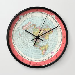 Alex Gleason's New Standard Map Of The World Flat Earth Wall Clock