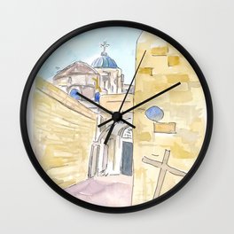 Jerusalem Via Dolorosa Church of the Holy Sepulchre Wall Clock