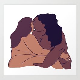 Free ebony bbw lesbian Femme Love Art Prints For Any Decor Style Society6