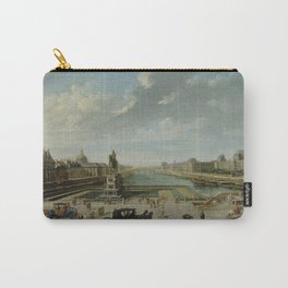 Nicolas-Jean-Baptiste Raguenet - A View of Paris from the Pont Neuf Carry-All Pouch