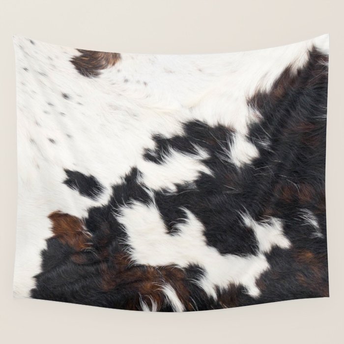 Brown Cowhide Wall Tapestry by cadinera Society6
