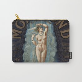 Alkaline Water - Eau alcaline ferrugineuse & gazeuse de Montrond - naked woman - 1883 Carry-All Pouch