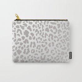 Silver Leopard Carry-All Pouch