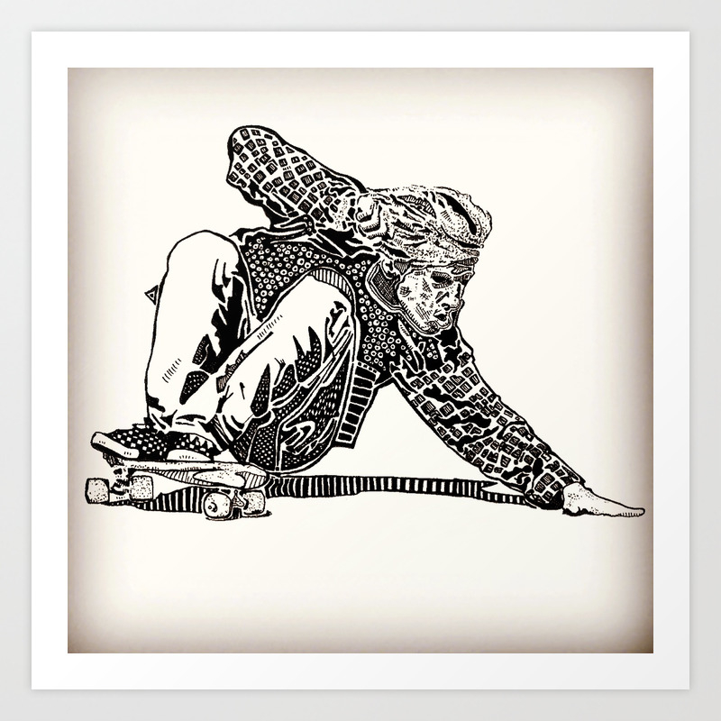 Jay Adams Art Print By Travis Poston Society6