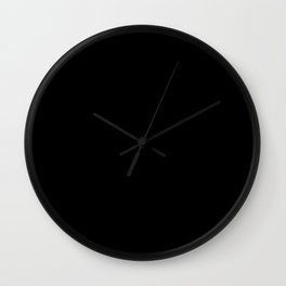 Simply Midnight Black Wall Clock