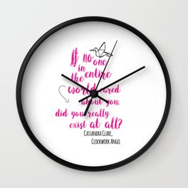 Do you exist at all? | Infernal Devices Wall Clock