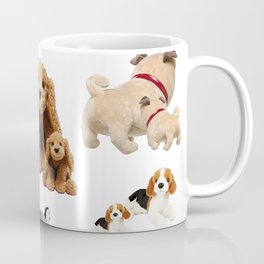 Puppy and Mommy Fluffy Dogs Coffee Mug