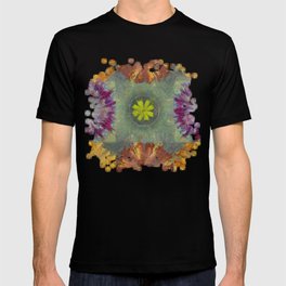 Trabes Stripped Flowers  ID:16165-151640-97070 T-shirt