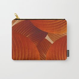 Leaves in Terracotta Color #decor #society6 #buyart Carry-All Pouch | Outdoor, Photo, Orange, Botanical, Natural, Fall, Terracotta, Beautiful, Garden, Tropical 