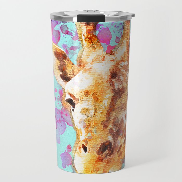 Giraffe Paintng Nursery Wall Art Watercolor Zoo Animal Love Giraffes Gift Idea Splatter Paint Travel Mug By Joannejgg Society6 This tutorial will cover many techniques including overlay painting in this tutorial, i will show you how to manipulate a portrait photo to create a splatter paint and drip effect in photoshop. society6