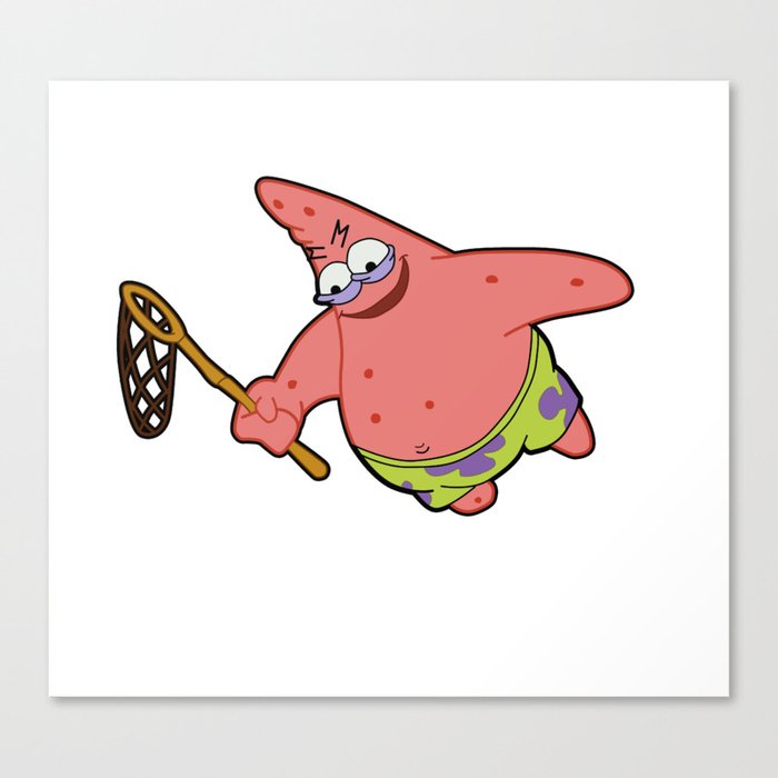 Savage Patrick Star Meme Evil Angry Spongebob Squarepants Canvas Print By Pockying Society6