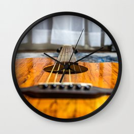 Beautiful Guitar Photography Wall Clock