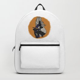 Witchy Skunk Backpack | Witchy, Skunk, Orange, Trashcat, Halloween, Streetcat, Digital, Witch, Drawing, Urbanwildlife 