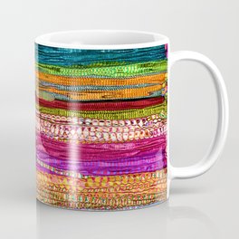 Indian Colors Kaffeebecher | Funky, Happy, Abstract, Ibiza, Textured, Vintage, Tapestry, Pattern, Beads, Bright 