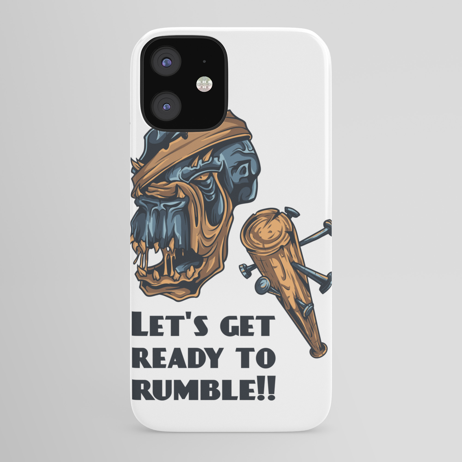 Pirate Skull Lets Get Ready To Rumble Iphone Case By Passionloft Society6