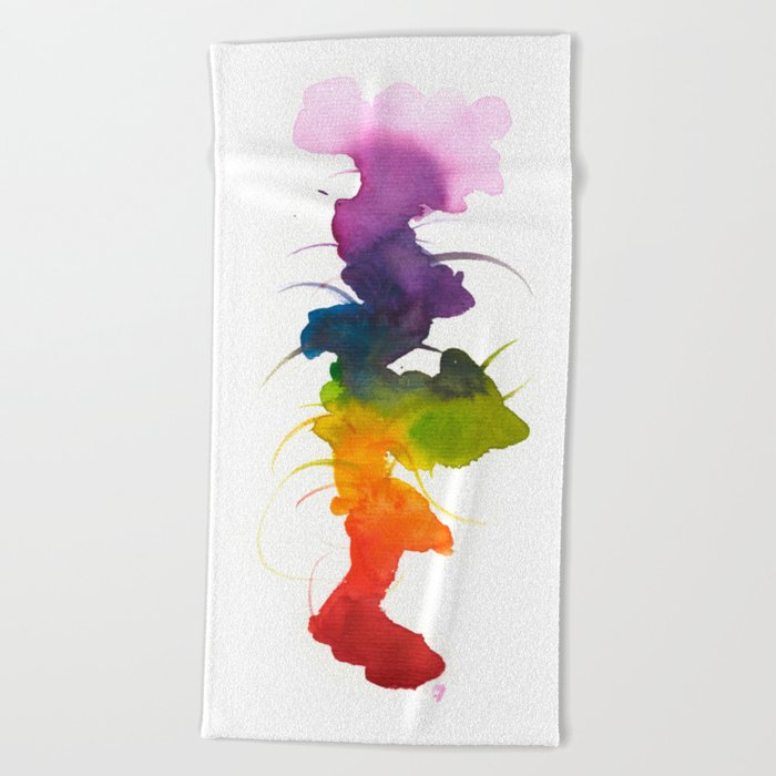 Little Chakra Tree Beach Towel By Marinakanavaki Society6