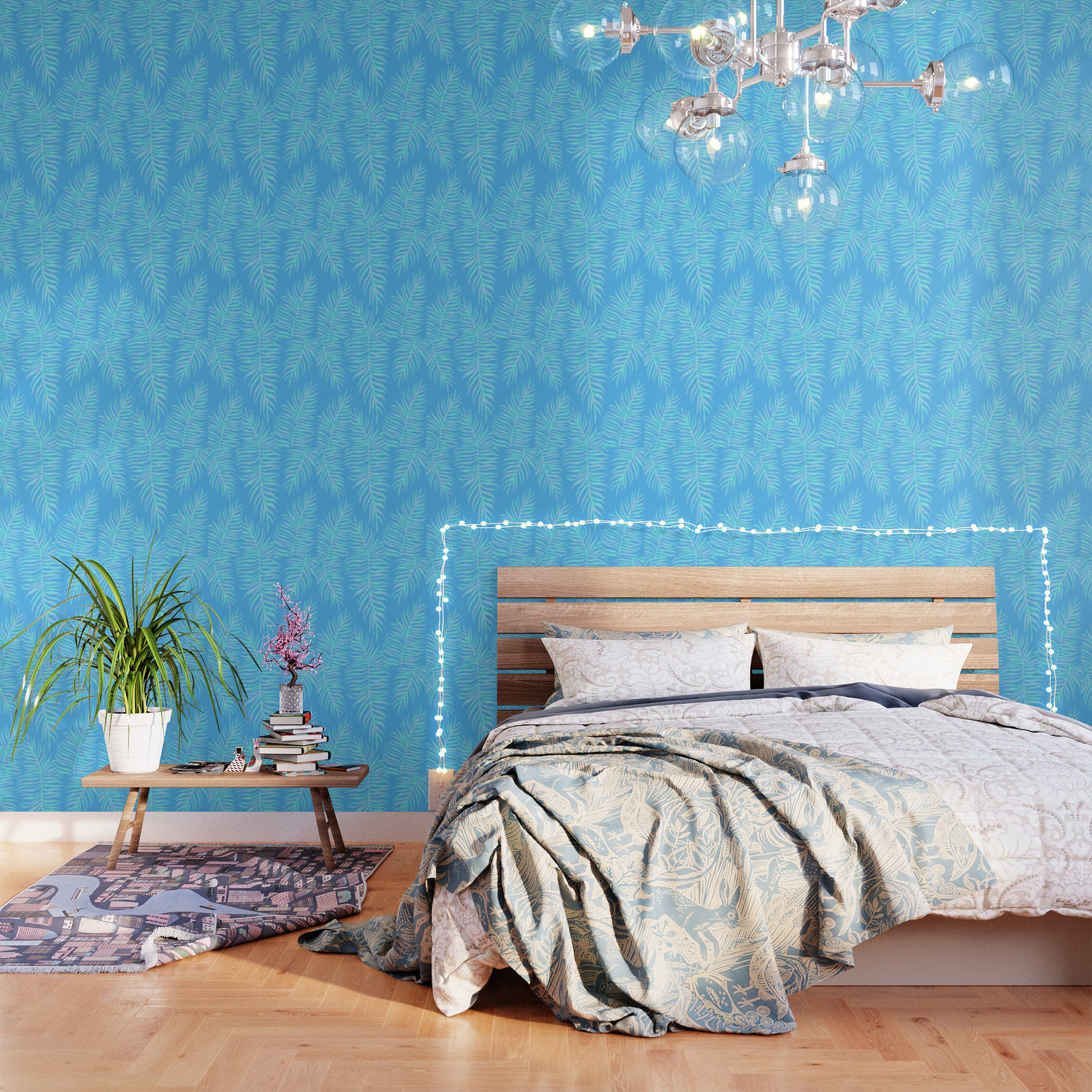 Fern Pattern On Light Blue Background Wallpaper By Lavieclaire Society6 Download all photos and use them even for commercial projects. fern pattern on light blue background wallpaper by lavieclaire