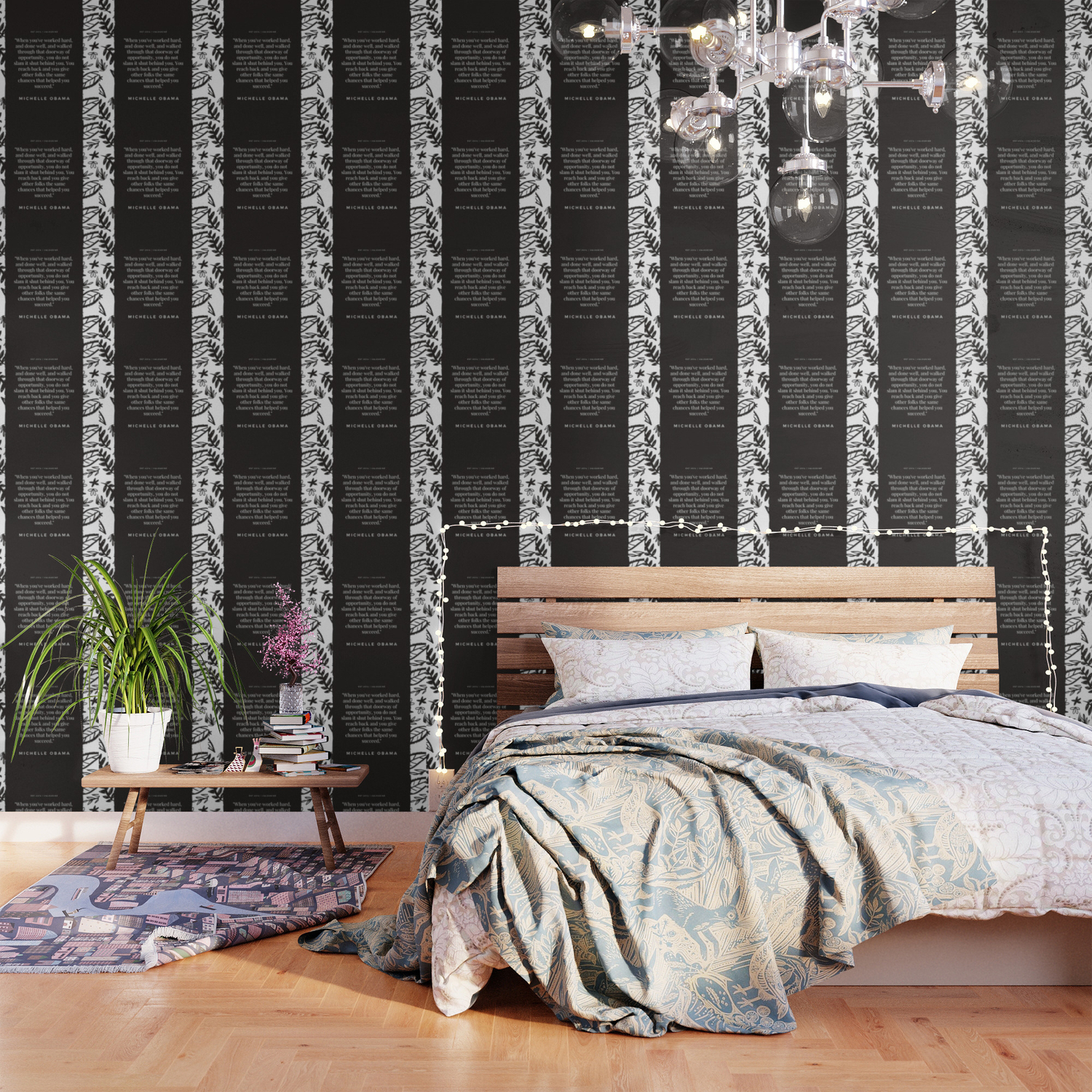 You Do Not Slam It Shut Behind You Michelle Obama Quotes Wallpaper By Valourine Society6 Your bedroom's feature need not be behind the bed. society6