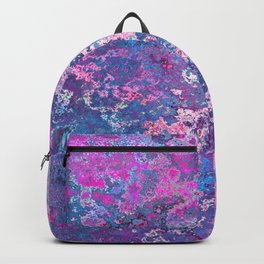 Paint Splatter in Blue Raspberry Backpack