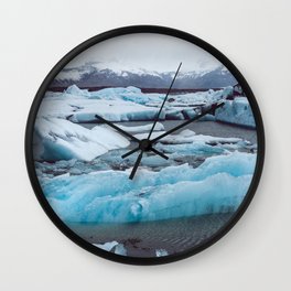 Jökulsárlón Glacier Lagoon, Iceland Wall Clock