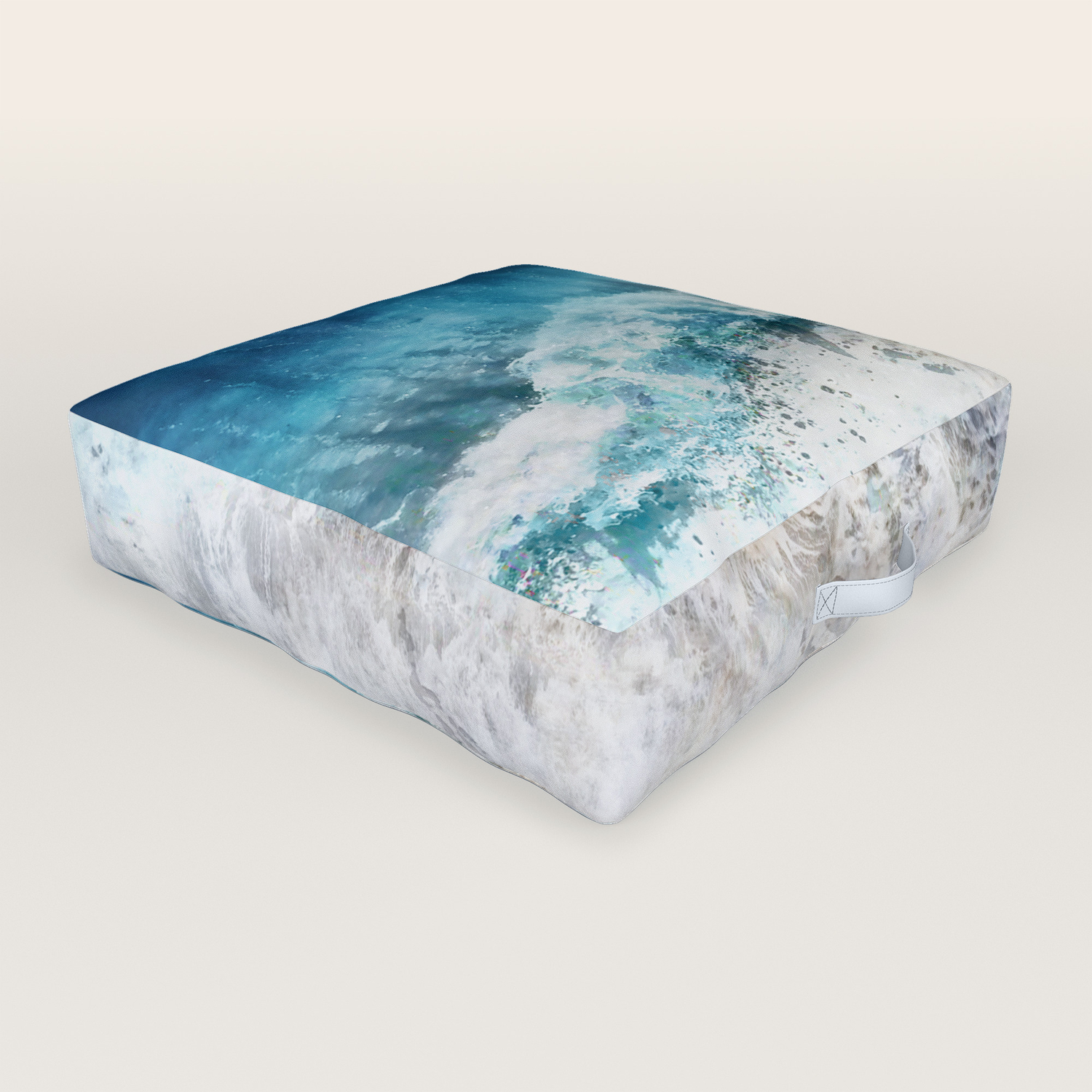 Waves Outdoor Floor Cushion By Nadja1 Society6