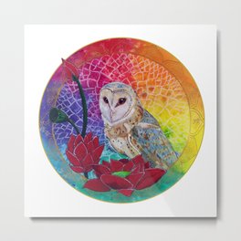 Lakshmi's Vahana ( Bird Whisperer Project Owl ) Metal Print